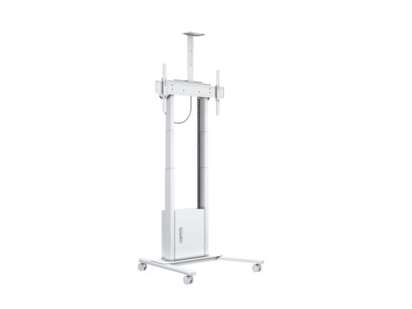 M MOTORIZED FLOORSTAND INCL CABINET & CAMERASHELF 120KG WHITE