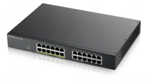 ZYXEL GS1900-24EP, 24-PORT GBE L2, 12 PORT POE SMART SWITCH, RACKMOUNT, 130 WATT (5Y WARRANTY)