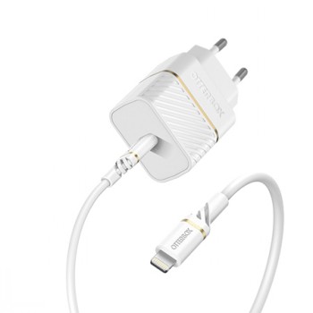 OTTERBOX WALL CHARGER USB-C 20W + CABLE USB-C LIGHTNING 1M WHITE - Micro  Magic