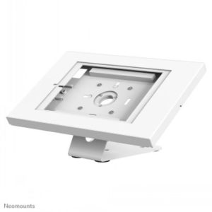 NEOMOUNTS DESK STAND AND WALL MOUNTABLE, LOCKABLE TABLET CASING FOR APPLE IPAD, PRO, AIR & SAMSUNG GALAXY TAB WHITE