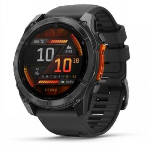 GARMIN FENIX 8 – 51 MM, AMOLED SLATE GRAY WITH BLACK SILICONE BAND