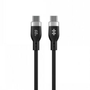 HYPER 1.5M USB-C CHARGING CABLE, 60W PD3.0, SILICONE, BLACK