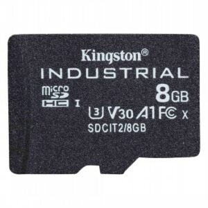 KINGSTON 8 GB INDUSTRIAL MICROSD, PSLC, A1 (100R/80W)
