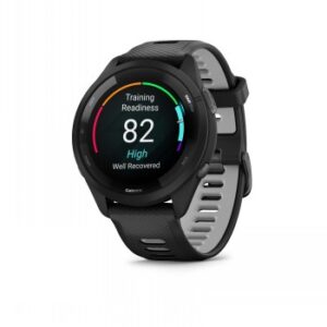 GARMIN FORERUNNER 265, MUSTA KEHYS JA KELLONRUNKO SEKÄ MUSTA/UTUHARMAA SILIKONIHIHNA