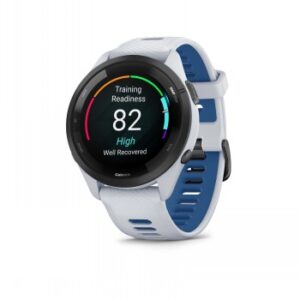 GARMIN FORERUNNER 265, MUSTA KEHYS, VAALEANHARMAA KELLONRUNKO JA VAALEANHARMAA/KESKISININEN SILIKONIHIHNA
