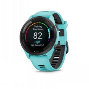 GARMIN FORERUNNER 265, MUSTA KEHYS, VEDENVIHREÄ KELLONRUNKO JA VEDENVIHREÄ/MUSTA SILIKONIHIHNA