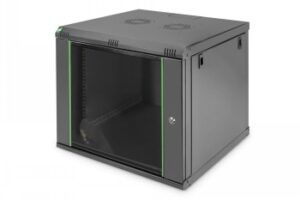 DIGITUS 9U WALL MOUNTING CABINET, DYNAMIC 478X600X450 MM, COLOR BLACK (RAL 9005)