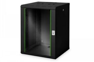 DIGITUS 16U WALL MOUNTING CABINET, UNIQUE 820X600X600 MM, COLOR BLACK (RAL 9005)