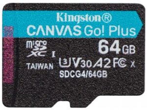 KINGSTON 64 GB CANVAS GO PLUS GEN4 MICROSD, A2, U3, V30 (200R/100W)