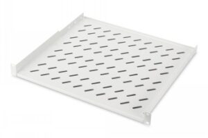 DIGITUS 1U FIXED SHELF FOR RACKS FROM 600 MM DEPTH 44X482X400 MM, UP TO 15 KG, GREY (RAL 7035)