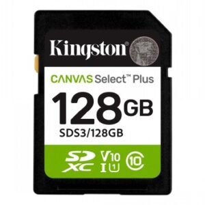 KINGSTON 128 GB CANVAS SELECT PLUS GEN3 SD, UHS-I, U1, V10 (150R)