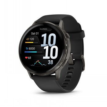 GARMIN VENU 4 (45MM), BLACK W/ SLATE + BLACK