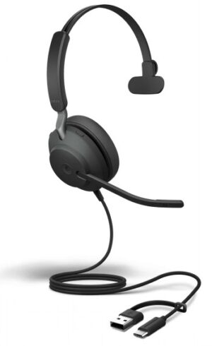 JABRA EVOLVE2 40 SE, USB C/A, MS MONO