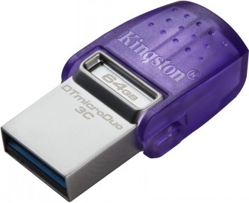 KINGSTON 64 GB DATATRAVELER MICRODUO 3C, USB-A + USB-C (200MB/S)