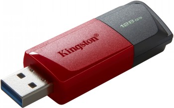 KINGSTON 128 GB DATATRAVELER EXODIA M, USB-A 3.2 GEN1 (BLACK/RED)