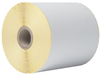 BROTHER THERMAL TRANSFER CONTINUOUS SYNTHETIC LABEL 100MM X 90M WITH PERMANENT ADHESIVE, 4 ROLLS/BOX