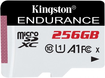 KINGSTON 256GB MICROSDXC ENDURANCE 95R/45W C10 A1 UHS-I CARD ONLY