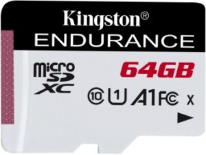 KINGSTON 64GB MICROSDXC ENDURANCE 95R/30W C10 A1 UHS-I CARD ONLY