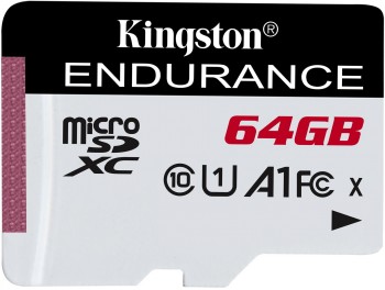 KINGSTON 64GB MICROSDXC ENDURANCE 95R/30W C10 A1 UHS-I CARD ONLY