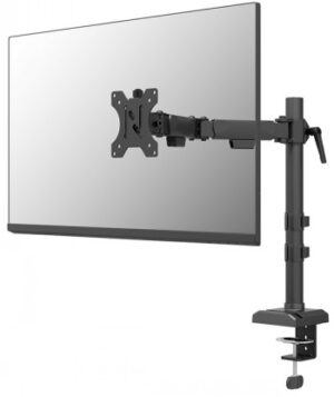 NEOMOUNTS NERO SINGLE FLAT SCREEN DESK MOUNT (PHONE HOLDER+QUICK-FIX CLAMP/GROMMET) 1 SCREEN BLACK