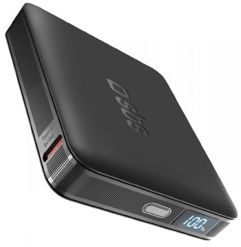 SBS POWERBANK 5000 MAH LCD, 1XUSB-C 10W, BLACK
