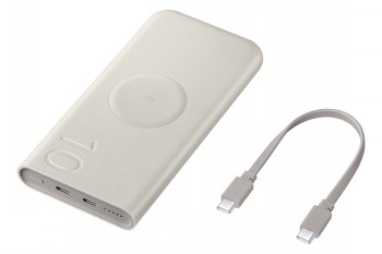SAMSUNG 10 000 MAH BATTERY PACK WIRELESS (CHARGING MAX. 25W) BEIGE