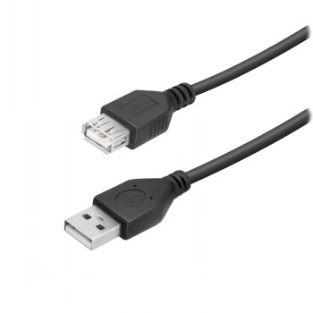 VIVANCO USB-A CABLE, M-F, 1.5M, BLACK