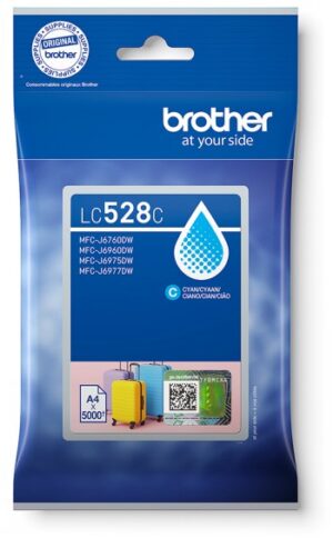 BROTHER CYAN INK CARTRIDGE, SUPER HIGH YIELD, UP TO 5 000 PAGES