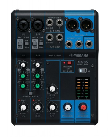 YAMAHA MG06 6-KANAVAINEN ANALOGIMIKSERI STD
