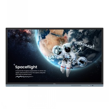 BENQ EDLA BOARD MASTER RM7504 75” 4K, IR 40 TOUCH, 450 NITS, ANDROID 13, 8/128GB, 18/7, EZW6, ISHARE2, AMS, DMS, USB-C, NFC, GERM RESISTANT, WIFI INCL. WALL MOUNT