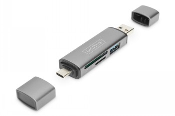 DIGITUS COMBO CARD READER HUB (USB-C+USB 3.0)