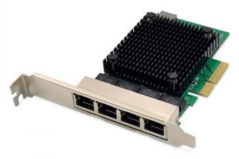 DIGITUS 4-PORT RJ45 RTL8125B, 2,5 GBITS SERVER NIC