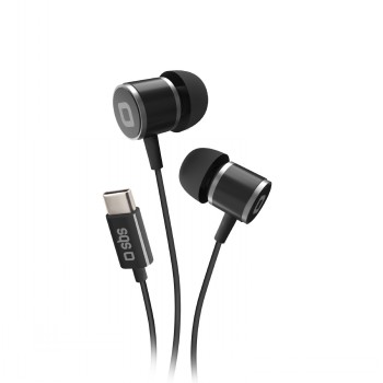 SBS STUDIO MIX 100C TYPE-C WIRED EARPHONES BLACK