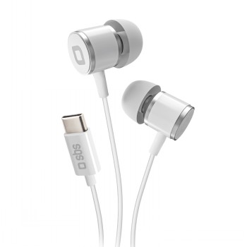 SBS STUDIO MIX 100C TYPE-C WIRED EARPHONES WHITE