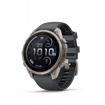 GARMIN FENIX 9 PRO INREACH - 47MM TITAANI JA GRAPHITE/BLACK -SILIKONIHIHNA