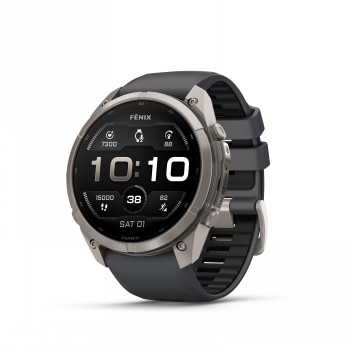 GARMIN FENIX 9 PRO - 51MM TITAANI JA GRAPHITE/BLACK -SILIKONIHIHNA